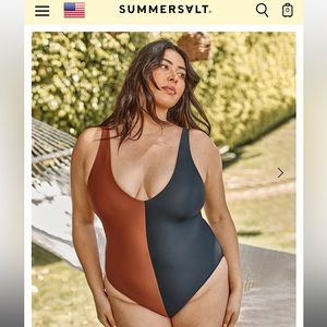 NWT Summersalt The Split Backfip One Piece Bathingsuit